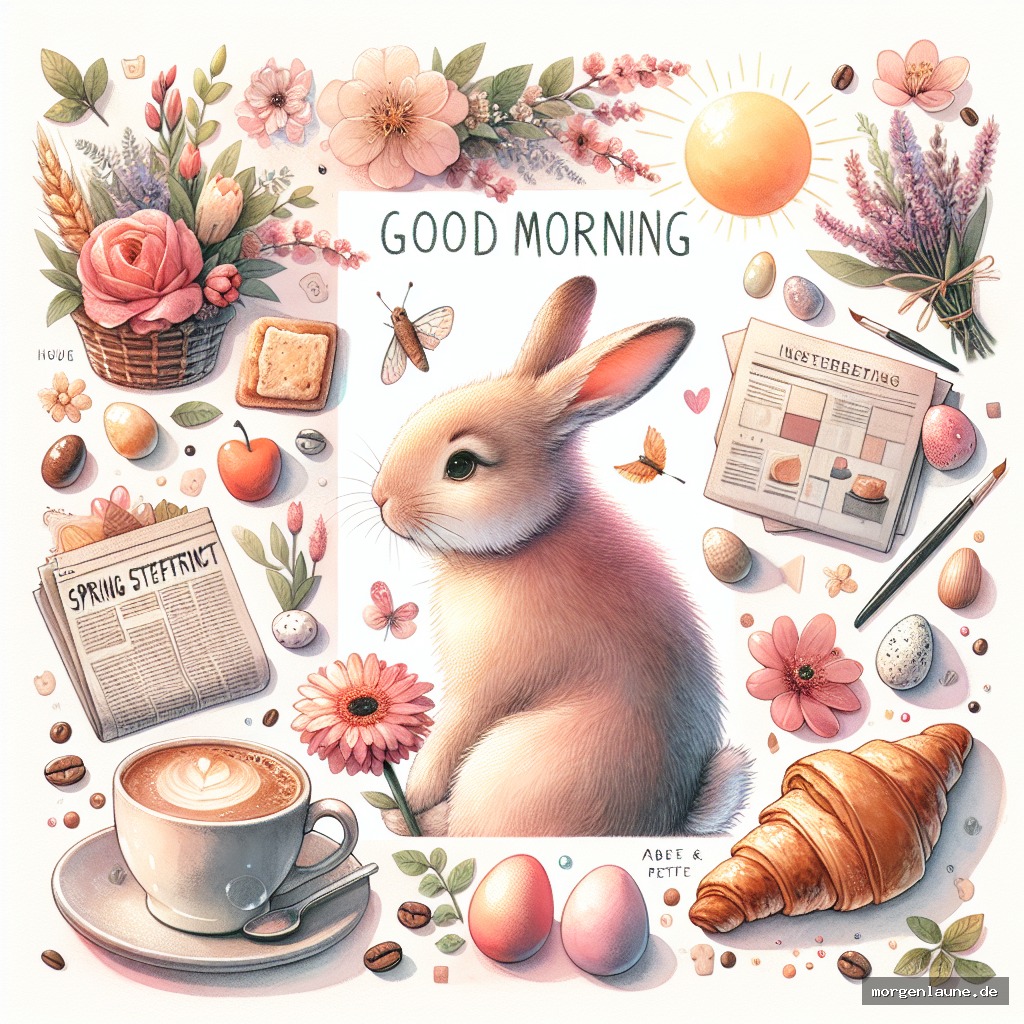 Guten Morgen! Heute hoppelt das Glück im Osternest – fröhliches Eiersuchen! ??