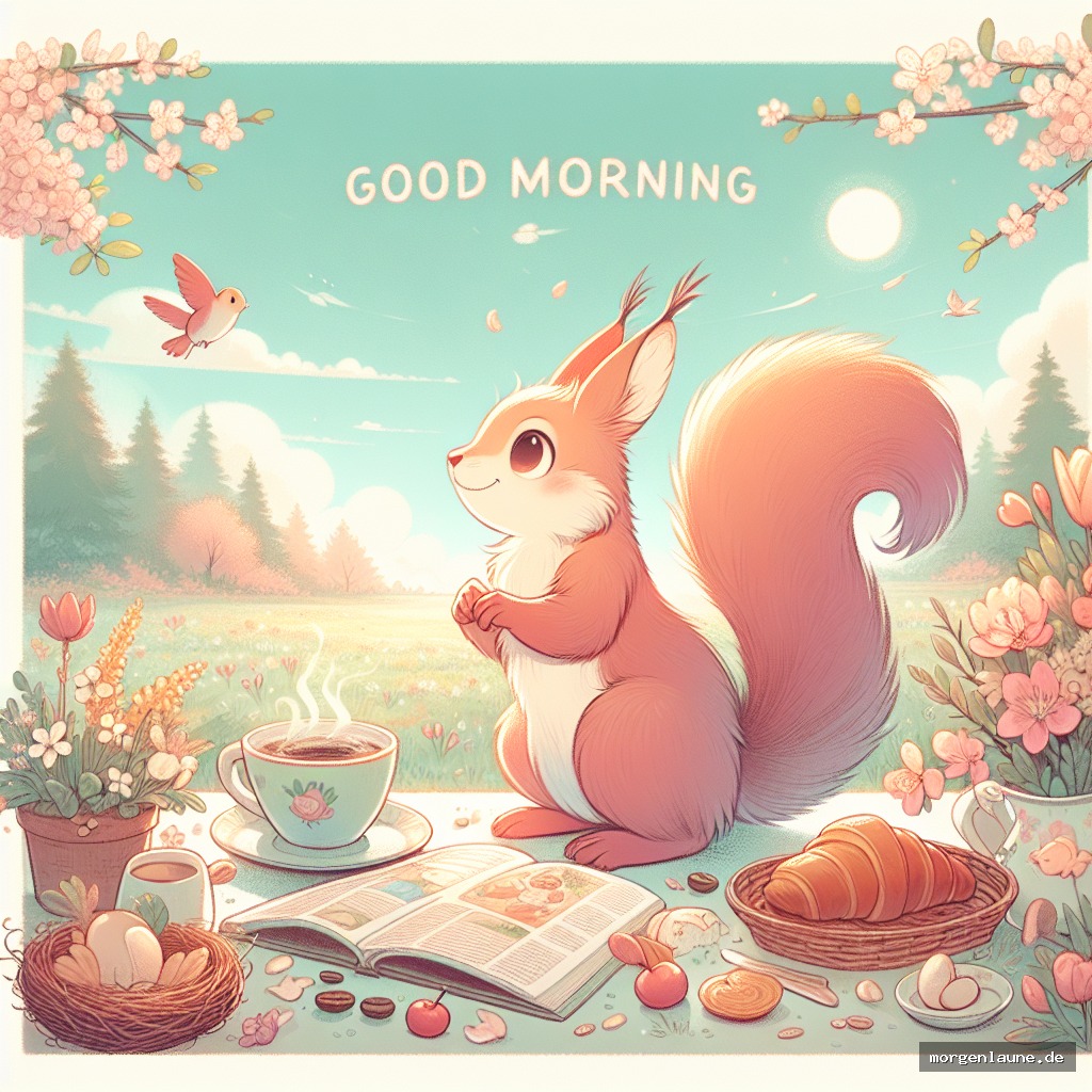 Guten Morgen! Lass den Frühling tanzen und die Blumen dein Herz umarmen! ?