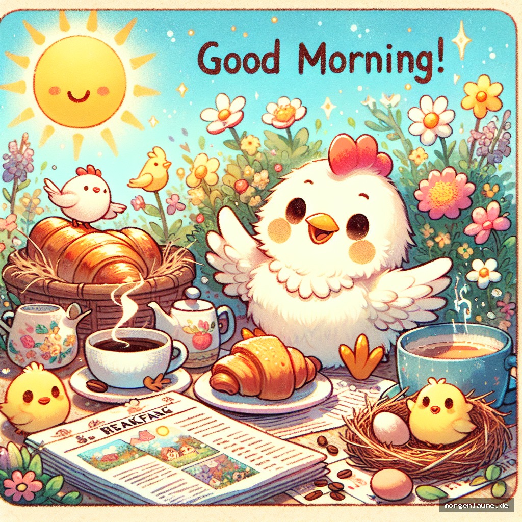 Guten Morgen! Lass uns heute schon mal die Blumen für die tollste Mama pflücken! ?
